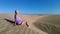 woman in Maspalomas Dunes of Gran Canaria