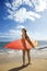 Woman on Maui beach.