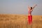 Woman on the meadow