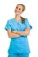 Woman in medical doctor suit