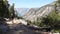 Woman mountain hiker in Yosemite