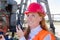 Woman in the oilfield