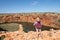 Woman Outback Yardie Creek Exmouth Australia