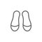 Woman pair of shoes, theatre icon. Element of theatre icon. Thin line icon for website design and development, app development.