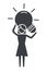 Woman pictogram cartoon