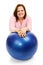 Woman With Pilates Ball