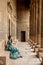 Woman between Pillars of Philae