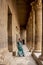 Woman between Pillars of Philae