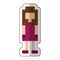 Woman pixelated avatar character icon