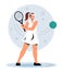 Woman play tennis