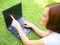 Woman Pointing At Computer Screen