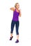 Woman, portrait and boxing punch in studio for workout performance or fitness, wellness or exercise. Female person, fist