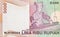 Woman portrait on Indonesia 1000 rupiah bank note, former currency of Indonesia