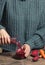 Woman Pouring Self Made Beet Juice