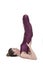 Woman practicing yoga in Padma Sarvangasana pose