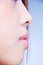 Woman profil with small nose an sensual lips