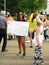 Woman Protester Against Climate Change