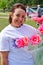 Woman at Race For Life event