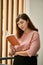 Woman Reading Captivating Book