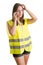 Woman With a Reflector Vest