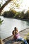 Woman Relax Nature Vacation Wanderlust Concept