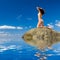 Woman relaxation in the beach