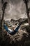 Woman relaxes on a hammock lake Isabelle Colorado