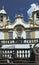 A woman relaxing outside the Igreja Matriz de Santo Antonio in T