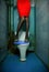 Woman in restroom