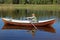 Woman rowing