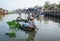 A woman rowing boat on the canal in Ben Tre, southern Vietnam