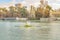 Woman Rowing at Del Retiro Park, Madrid, Spain