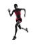 Woman runner running jogger jogging silhouette