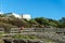 Woman is running in coast side of Asa Background Swedish Summer House