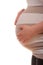 Woman\'s belly in 9th month of pregnancy