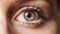 Woman\\\'s eyes close up