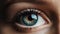 Woman\\\'s eyes close up