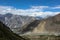 A woman`s face on the mountain in Nagar Valley Pakistan