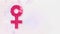 Woman\\\'s gender symbol with butterfly, International Womans day concept