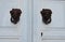 Woman`s head door knockers