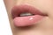 woman\'s lips. Beauty lips make-up. Beautiful make-up. Sensual open mouth. Lipstick and lip gloss. Natural full lips