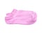 Woman`s original ankle low rise pink socks isolated on white