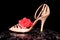 Woman\'s Shoe and rose