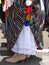 Woman\'s traditional regional costume of La Orotava, Tenerife in the Canary Islands