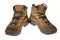 Woman\'s Well Worn Hiking Boots, Isolated