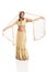 Woman sari dancing