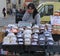 Woman is selling cereals on the street market