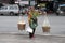 Woman selling food in bangkok