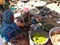 Woman selling spices on a local market in Farcha, N\'Djamena, Chad