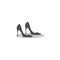 Woman shoe ,High Heel logo icon design vector